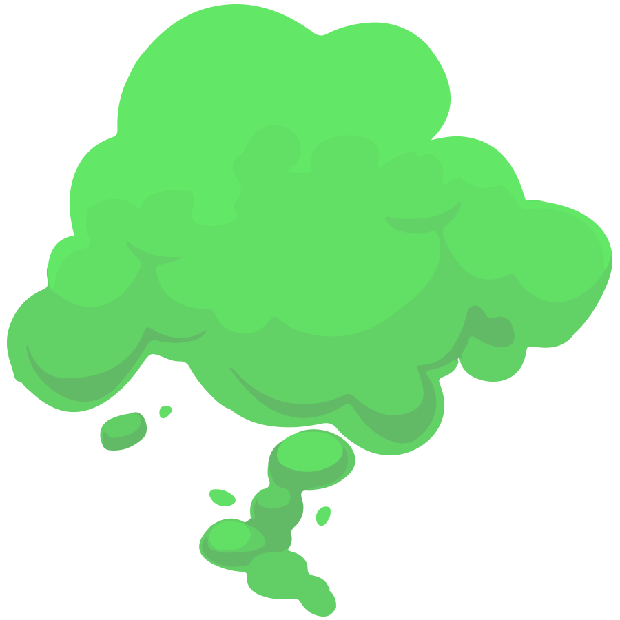 Grafika dymu w kolorze zielonym